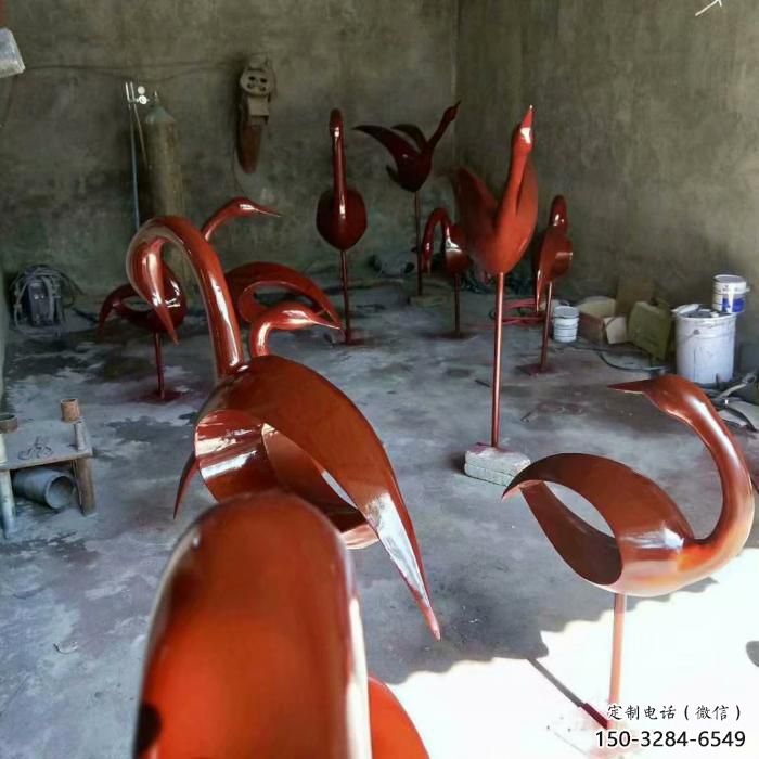 醫(yī)院鳥(niǎo)類雕塑，海洋擺件，拉絲工藝