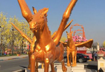 酒店天馬雕塑，迪士尼主題，噴漆工藝