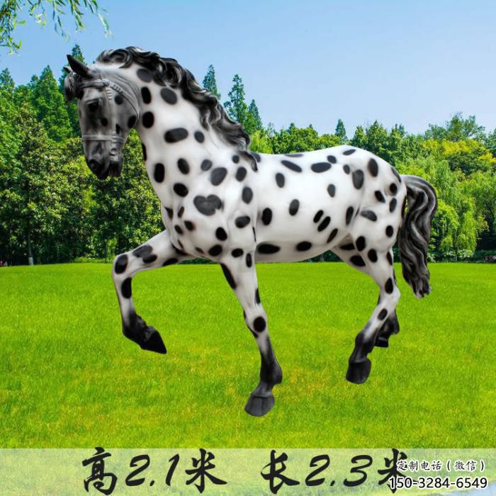 酒店小馬雕塑，仿真主題，烤漆工藝