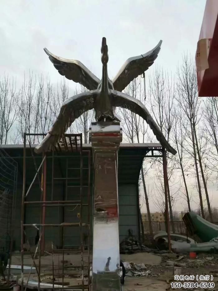創(chuàng)意大雁雕塑 步行街店門口雕塑 影視劇小品