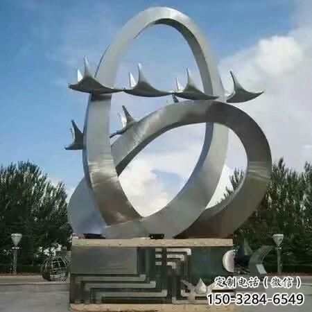 大型大雁雕塑 步行街宣傳雕塑 仿真擺件