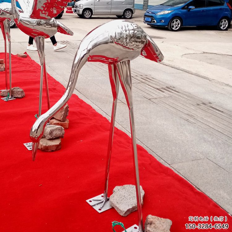 大型白鶴雕塑 門口創(chuàng)意雕塑 售樓處小品