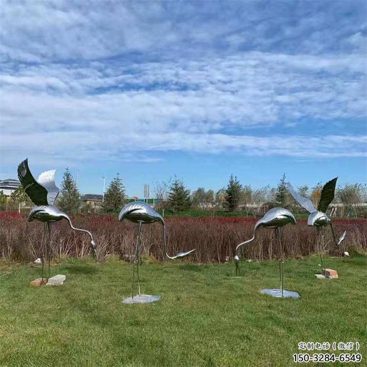 風景區白鶴雕塑 售樓處廣場雕塑 仿古擺件