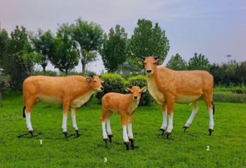 仿真黃牛雕塑 酒店公園雕塑 風景區擺件