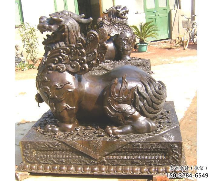 房地產貔貅雕塑，仿古動漫雕塑，噴砂制造