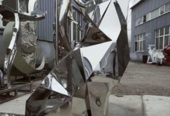 庭院哈巴狗雕塑，鍍金歐式雕塑，網格形式