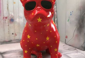 幼兒園哈巴狗雕塑，鐵藝文化雕塑，鑄造制作