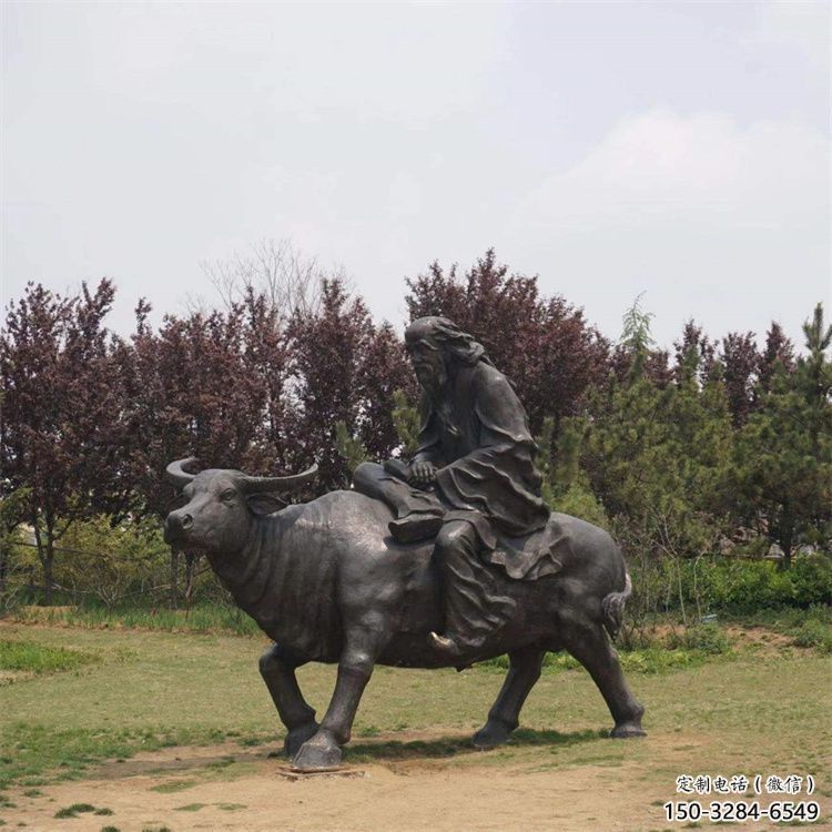 步行街老牛雕塑，鑄銅農耕雕塑，鏤空方式