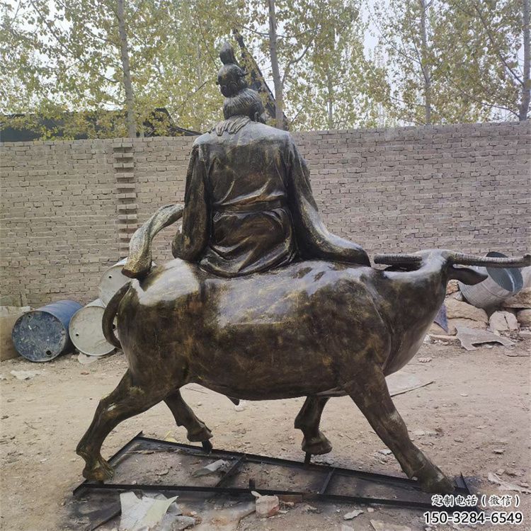 房地產老牛雕塑，仿古動漫雕塑，噴砂制造