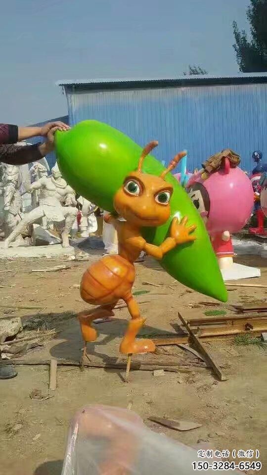 景區(qū)蟲子雕塑，鍍金歐式雕塑，鐵藝材質(zhì)