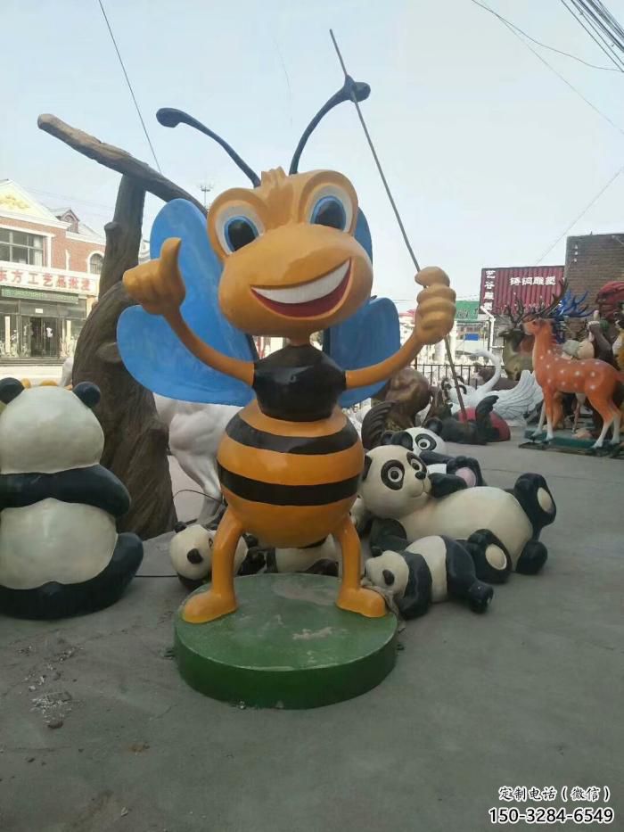 小區(qū)蟲子雕塑，拉絲海洋雕塑，抽象效果