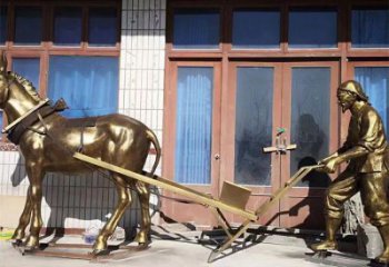 售樓部老牛雕塑，噴砂發光雕塑，彩繪題材