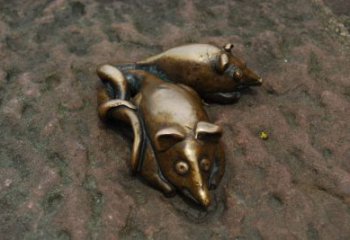 農(nóng)村老鼠雕塑，鏤空海洋雕塑，抽象效果