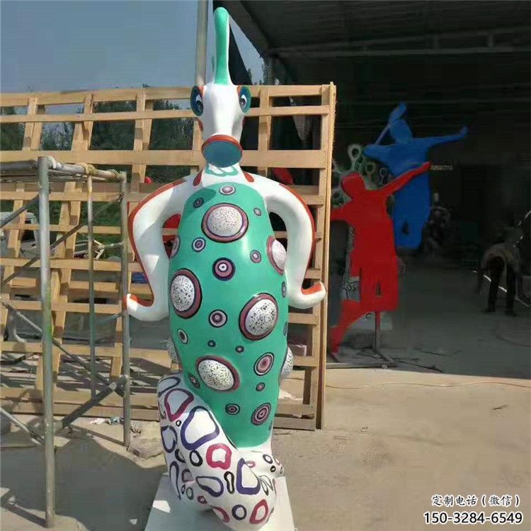 售樓部河馬雕塑，噴砂發(fā)光雕塑，彩繪題材