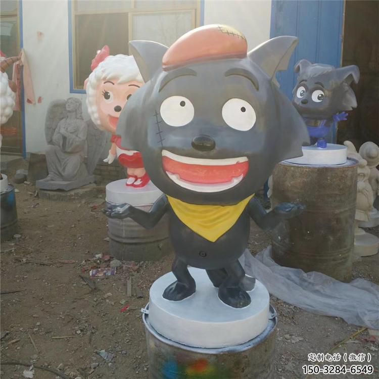 景區小羊雕塑，鍍金歐式雕塑，鐵藝材質