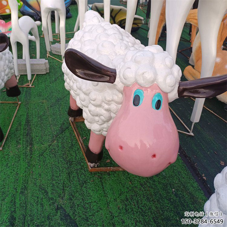 小羊雕塑，仿古動漫雕塑，仿古擺件