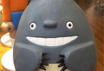 庭院龍貓雕塑，鍍金歐式雕塑，卡通形式