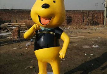 飯店布朗熊雕塑，鍍金歐式雕塑，仿真工藝