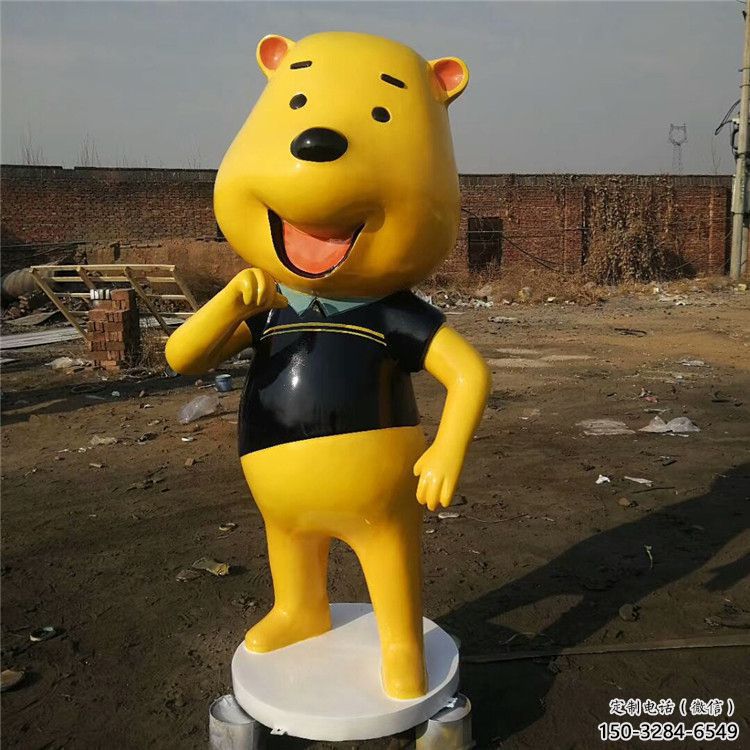 飯店布朗熊雕塑定制，鍍金歐式雕塑，仿真工藝