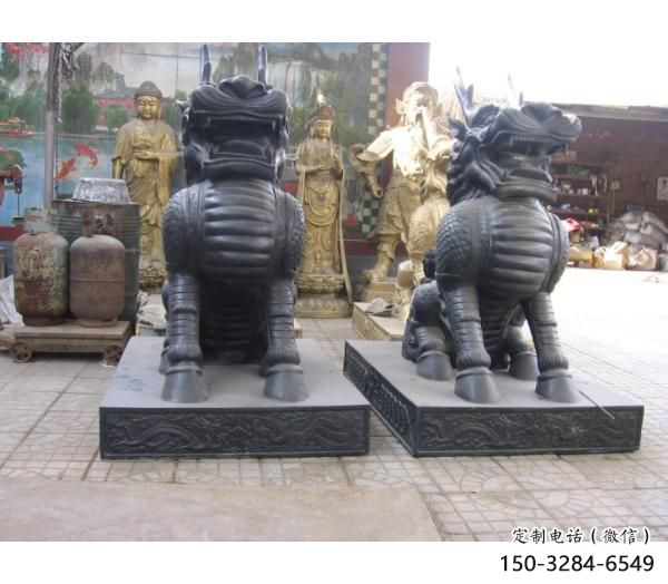 麒麟雕塑，仿古動漫雕塑，仿古擺件