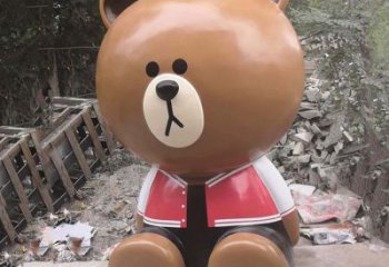 室內布朗熊雕塑，拉絲海洋雕塑，抽象效果