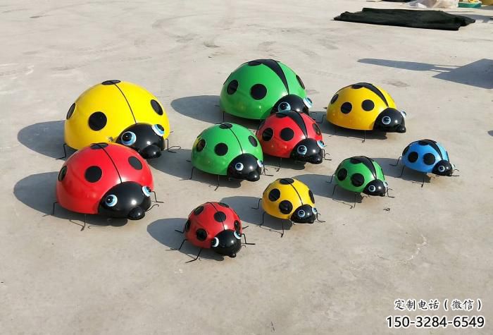 商場瓢蟲雕塑 仿真昆蟲動(dòng)物雕塑 店門口小品