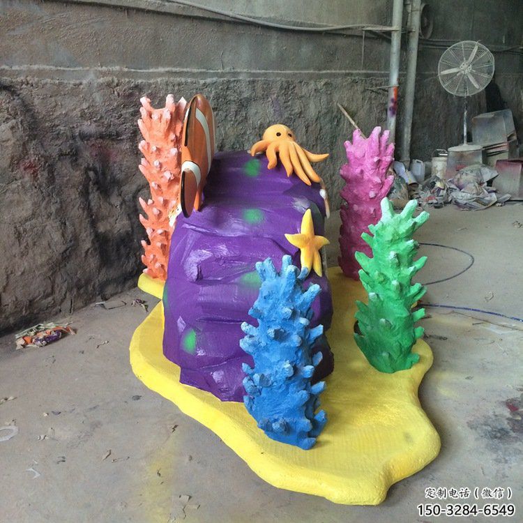 庭院珊瑚雕塑，鍍金歐式雕塑，卡通形式