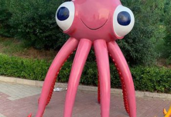 售樓部烏賊雕塑，噴砂發光雕塑，彩繪題材