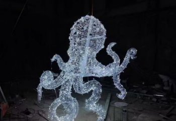 幼兒園烏賊雕塑，鐵藝文化雕塑，鑄造制作