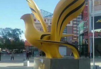 景區鴿子雕塑，鍍金歐式雕塑，鐵藝材質