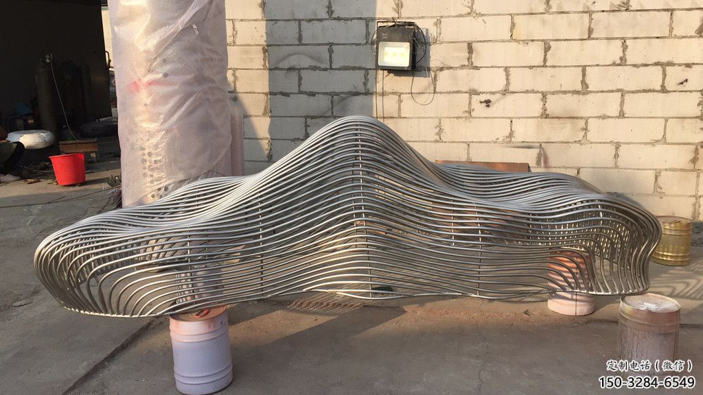 廣場景觀雕塑，假山水景雕塑，抽象效果