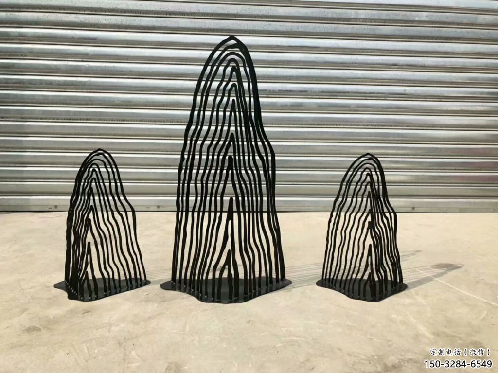 操場假山雕塑，鏤空景觀雕塑，噴砂制造