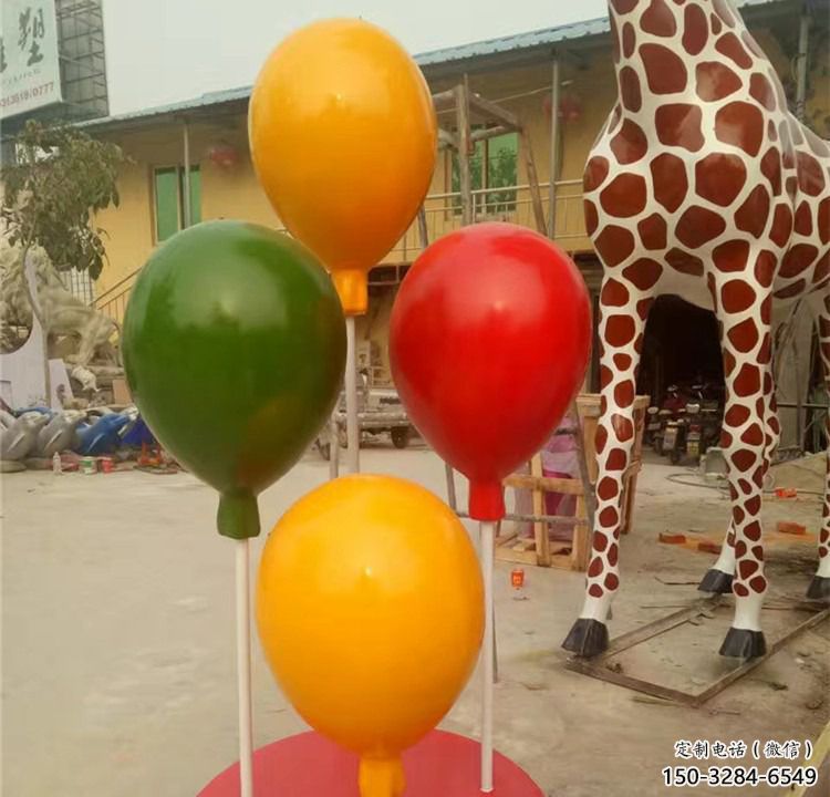 氣球雕塑，鏤空景觀雕塑，抽象效果