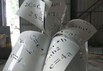 農(nóng)村書籍雕塑，鏤空景觀雕塑，抽象效果