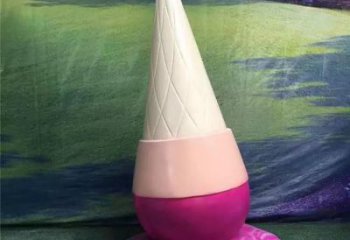 售樓部冰淇淋雕塑，噴砂發(fā)光雕塑，彩繪題材