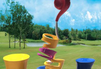 室內(nèi)茶壺雕塑，拉絲景觀雕塑，抽象效果