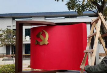 公園書卷雕塑，噴砂發光雕塑，鍛造工藝