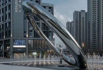 酒店圓環(huán)雕塑，鏡面歐式雕塑，仿古擺件