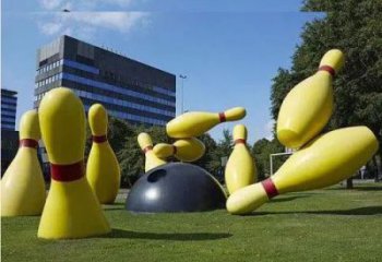 戶外保齡球雕塑，公園歐式雕塑，烤漆工藝