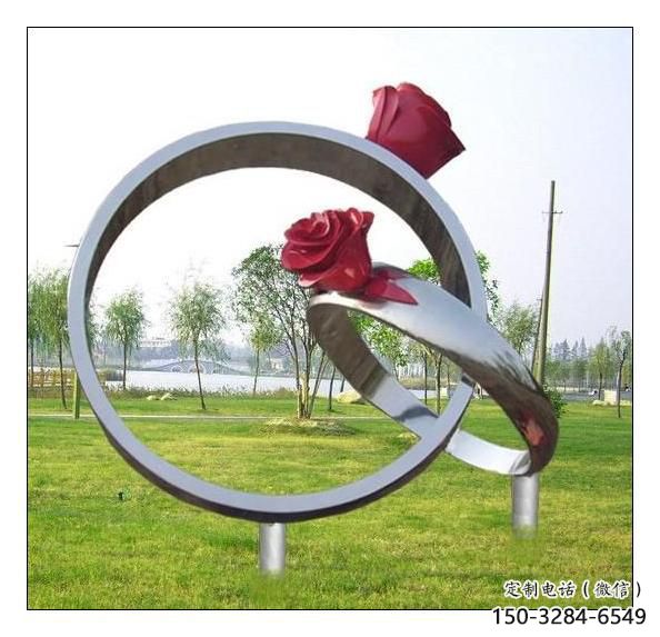 水景戒指雕塑 彩繪剪紙小品 現代雕塑