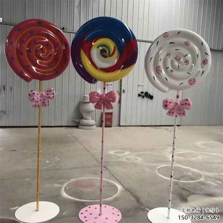大型糖果雕塑 歐式步行街?jǐn)[件 彩繪雕塑