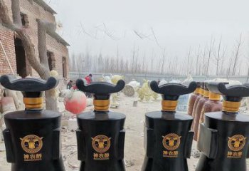 酒瓶雕塑，仿古景觀雕塑，仿古擺件