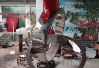 戒指雕塑 景觀美陳小品 噴漆雕塑