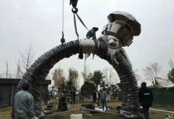 政府戒指雕塑 仿真景觀擺件 烤漆雕塑