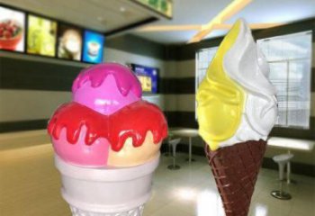 景觀雪糕雕塑 剪影景觀小品 商業(yè)街雕塑