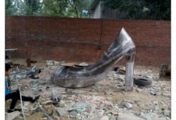 景觀高跟鞋雕塑 剪影景觀小品 商業(yè)街雕塑