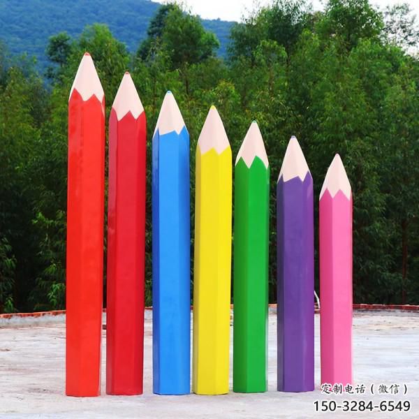 公園鉛筆雕塑 創(chuàng)意企業(yè)擺件 美陳雕塑