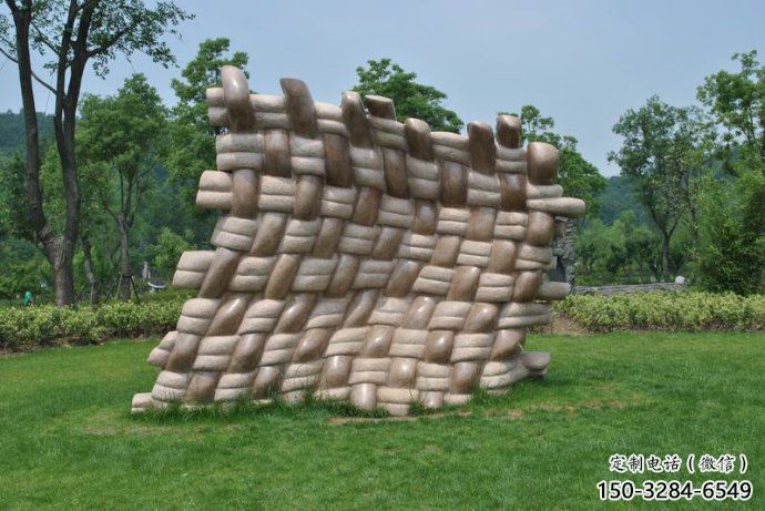 鏤空包包雕塑 噴水園林小品 住宅小區(qū)雕塑