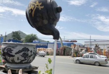 公園懸壺雕塑價格 鏡面公園擺件 景觀場雕塑