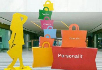 創意包包雕塑 啞光景觀小品 公園雕塑